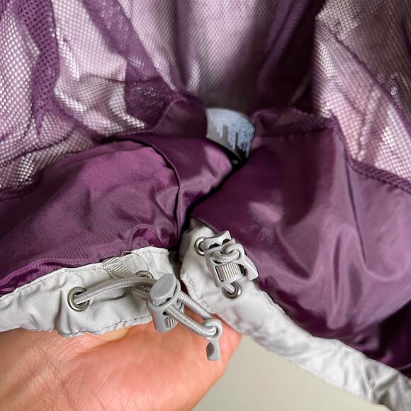 North Face Jacket Dryvent Embroidered Hidden Hood Zipper Pockets M - Picture 6 of 12